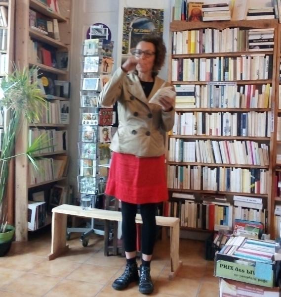 Mise en voix poétique de mes textes à l’Épicerie Littéraire de Châteauroux Les Alpes, septembre 2022